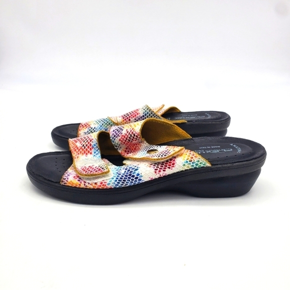 Flexus by Spring Step Shoes Women 8 EU 39 Kina Slide Sandal Multi Color - Picture 1 of 9